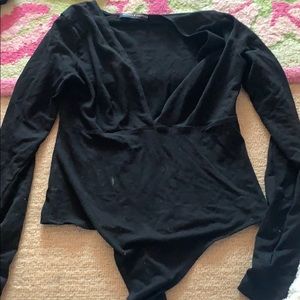 Black brandy Melville bodysuit